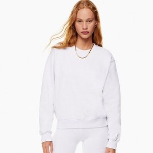 ARITZIA TNA Cozy AF Fleece Sweatshirt WHITE Size L
New With Tags
